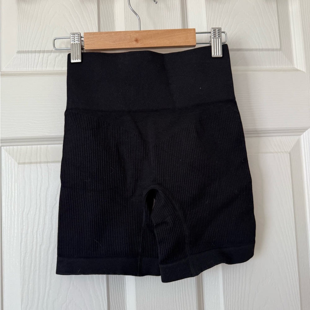 Black Women's High-Waisted Shorts
